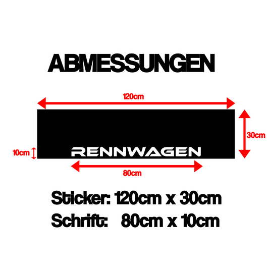 Rennwagen | Scheibenkeil