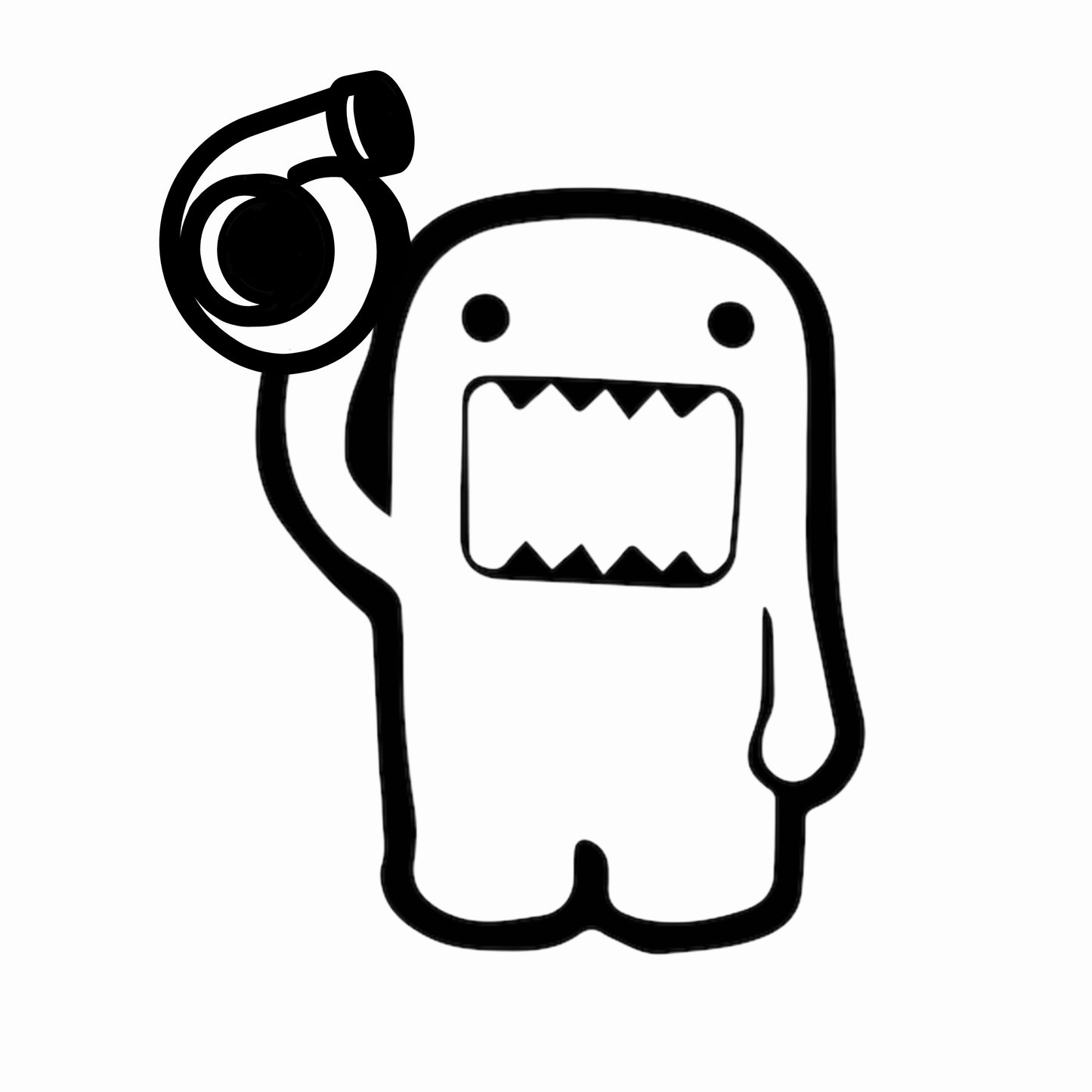 Dōmo-kun mit Turbo | Sticker
