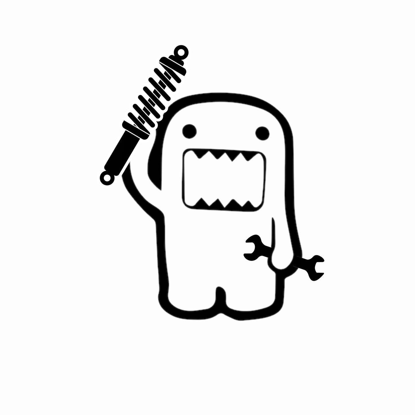 Dōmo-kun mit Dämpfer | Sticker