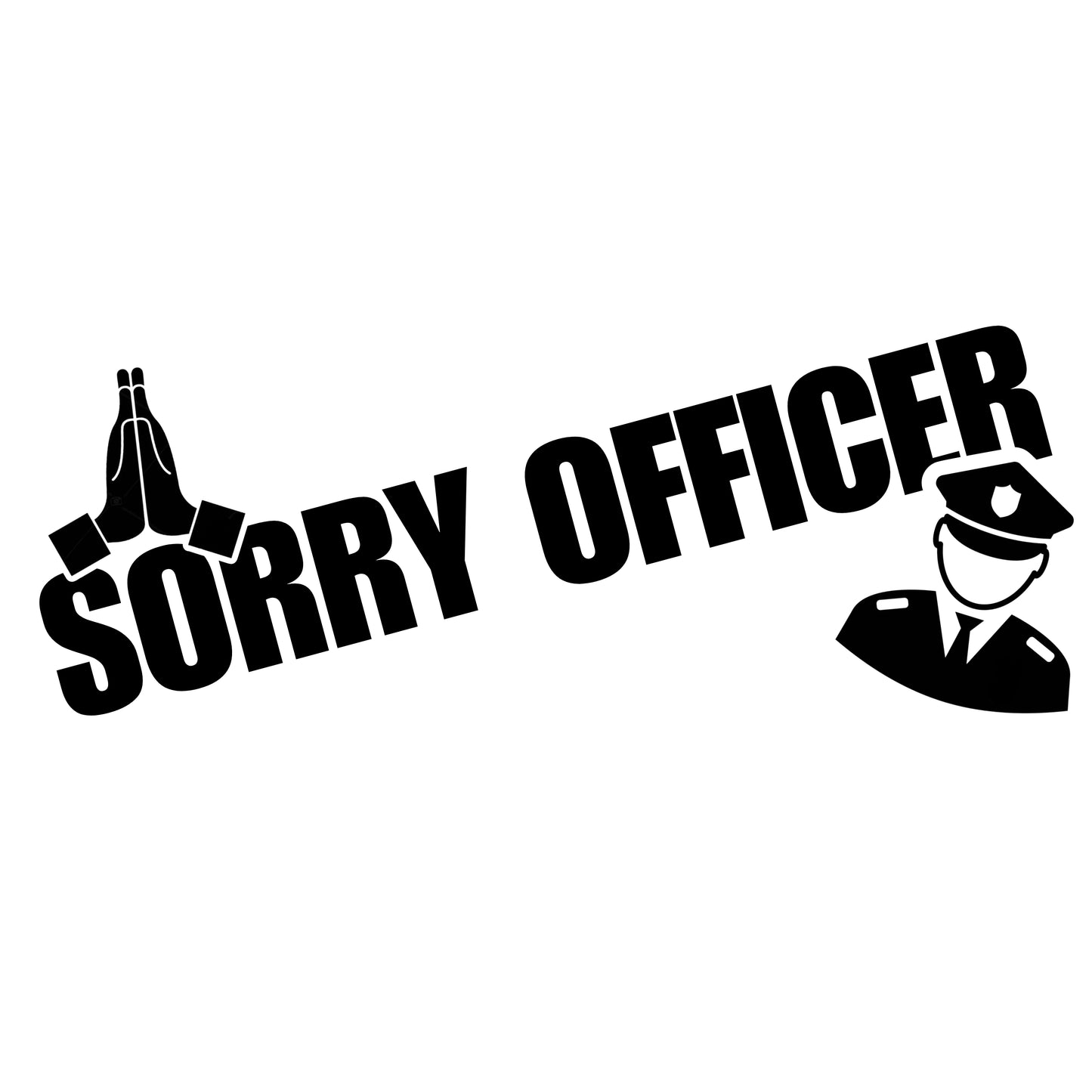 Sorry Officer | Sticker