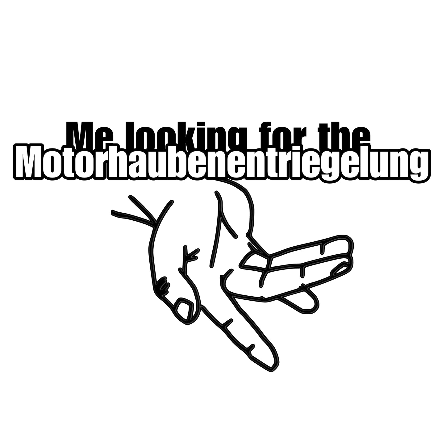 Motorhaubenentriegelung | Sticker