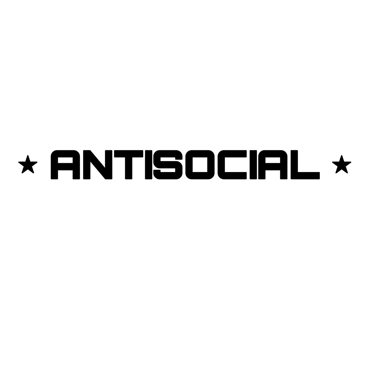 Antisocial | Heckscheibensticker