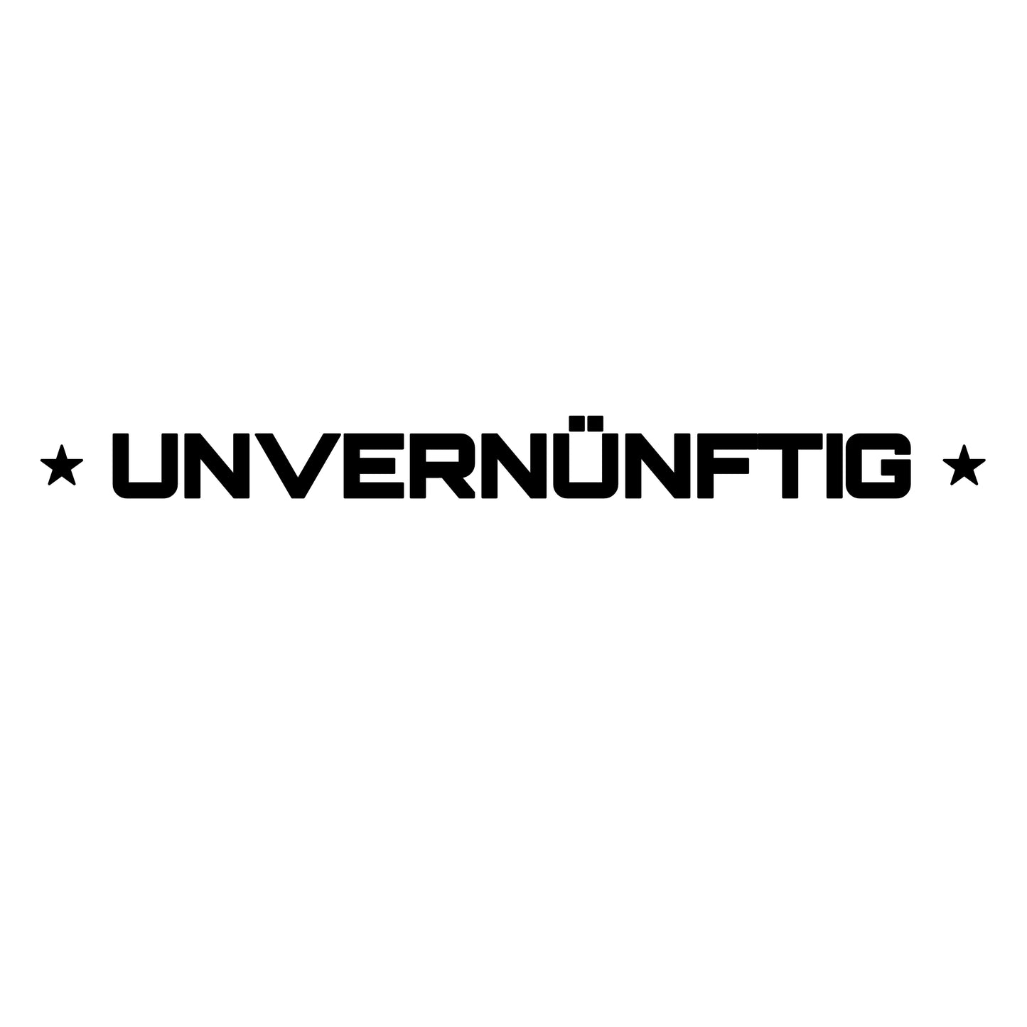Unvernünftig | Heckscheibensticker