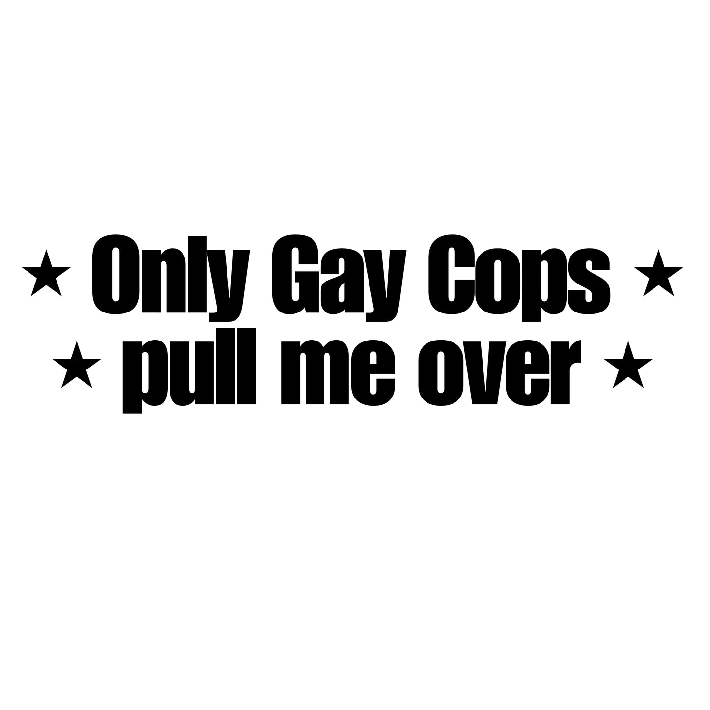Pull Me Over | Heckscheibensticker
