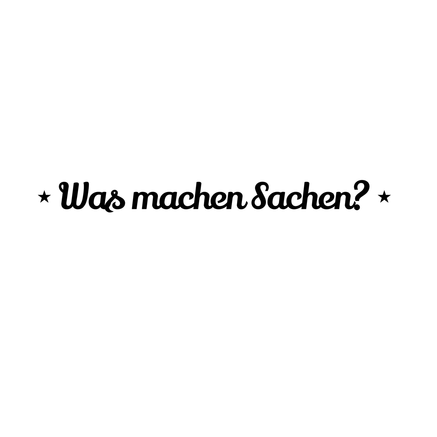 Was machen Sachen? | Heckscheibensticker