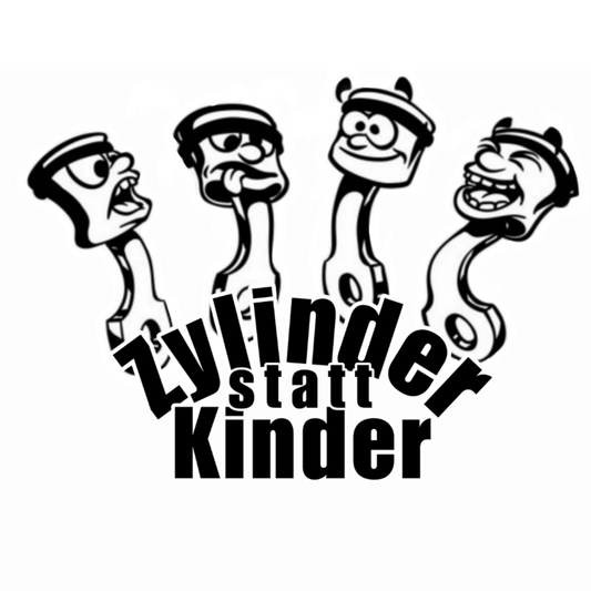 4- Zylinder statt Kinder | Sticker